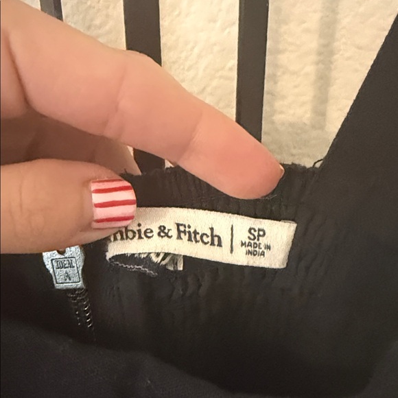 Abercrombie Women's Linen-Blend Ruched Squareneck Mini Dress - Picture 4 of 5